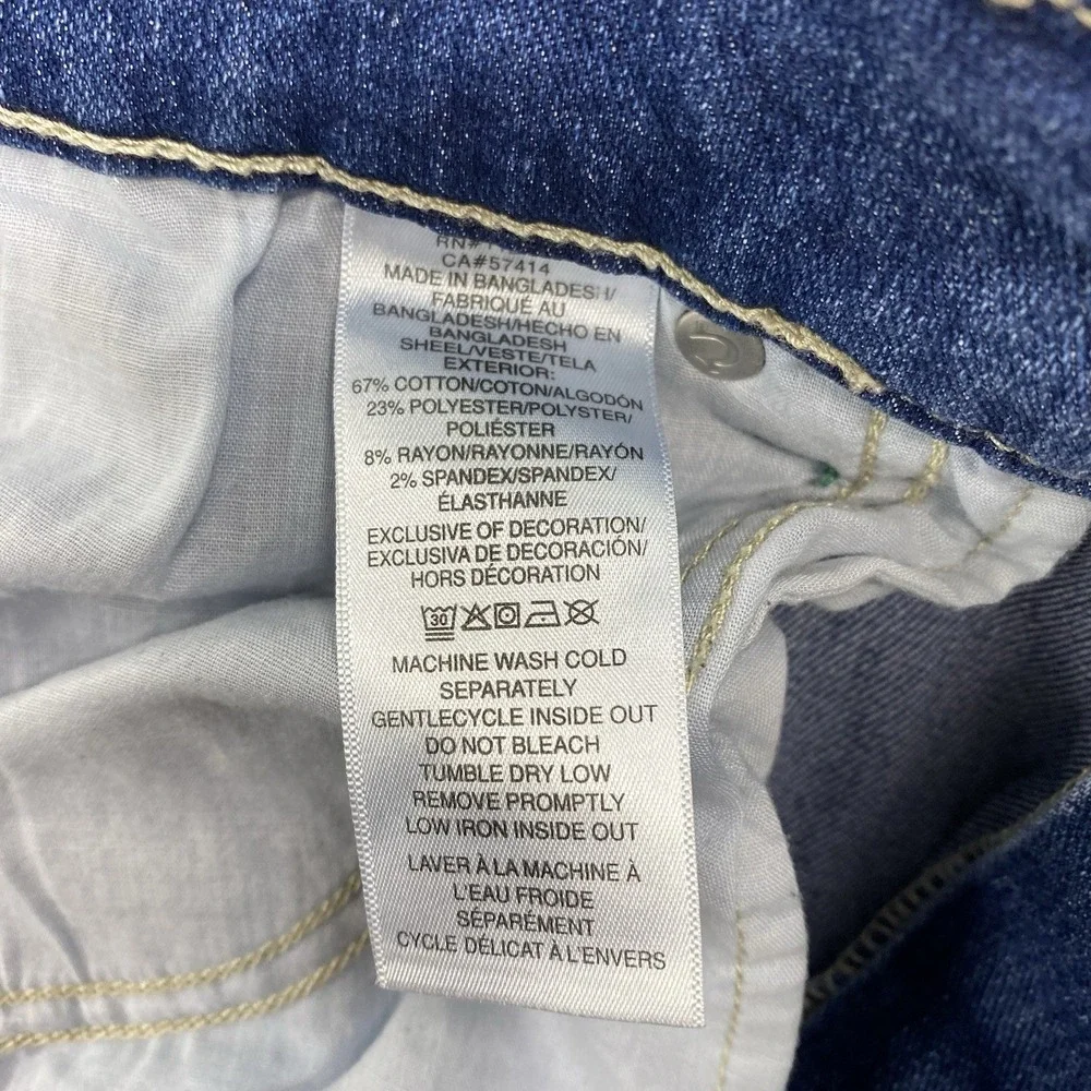 True Religion Jeans Mens 36x32 Blue Denim Pants Geno Relaxed Slim Flap Pocket